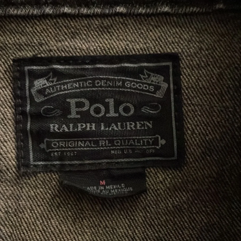 Men’s Polo Ralph Lauren Grey Denim Jacket Size Medium - Picture 3 of 4